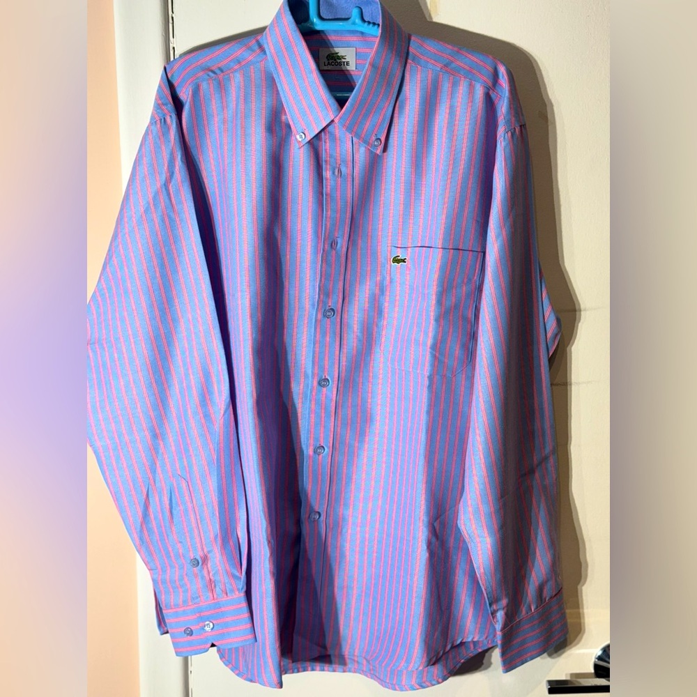 Lacoste button down NWOT 17